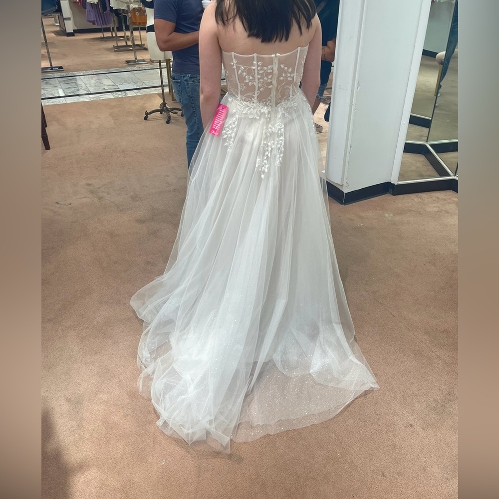 GB Strapless Illusion Ballgown - Picture 3 of 7
